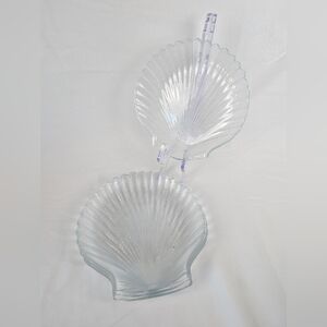 Vintage Arcoroc seashell 7.5inch dinner desert plates - set of 4